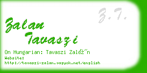 zalan tavaszi business card